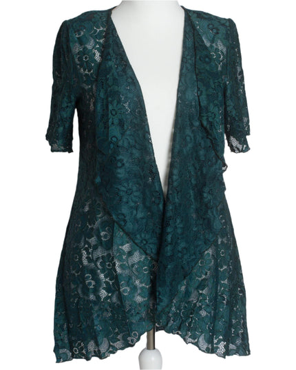 Επίσημο Μακρύ Δαντελένιο ζακετάκι σε Λαδί Χρώμα