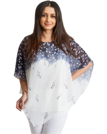 Λευκή Τουνίκ με Λουλούδια - Άνοιξη-Καλοκαίρι