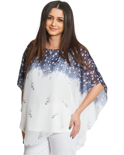 Λευκή Τουνίκ με Λουλούδια - Άνοιξη-Καλοκαίρι