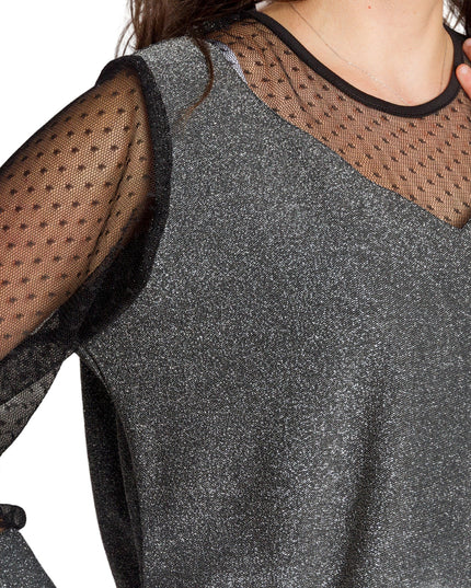 Ασημί τουνίκ με λάμψη για επίσημες εμφανίσεις