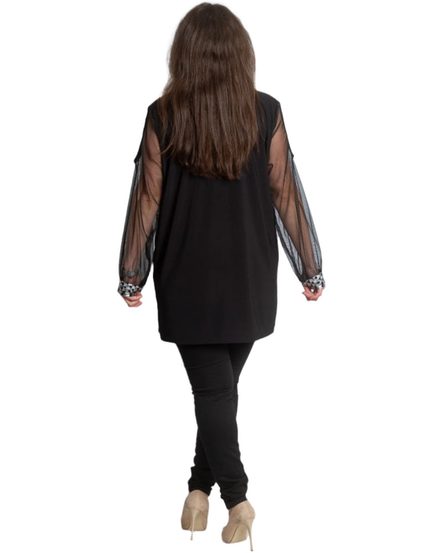 Επίσημη Τουνίκ με Τούλινα Μανίκια και Διακόσμηση