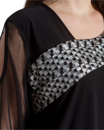 Επίσημη Τουνίκ με Τούλινα Μανίκια και Διακόσμηση