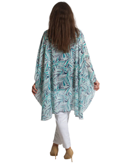 Αέρινη ασύμμετρη τουνίκ από σιφόν σε μεγάλα μεγέθη