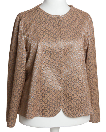 Κομψό σακάκι με δαντελένια υφή & άνετη γραμμή