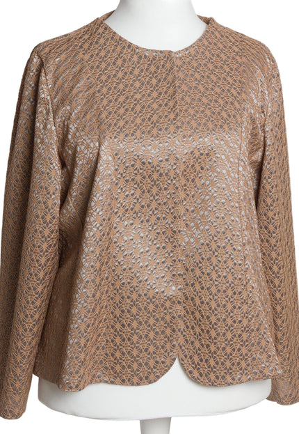 Κομψό σακάκι με δαντελένια υφή & άνετη γραμμή