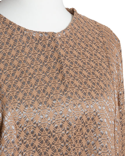 Κομψό σακάκι με δαντελένια υφή & άνετη γραμμή