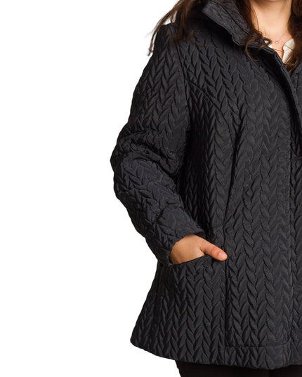 Καπιτονέ μπουφάν με τσέπες σε μεγάλα μεγέθη