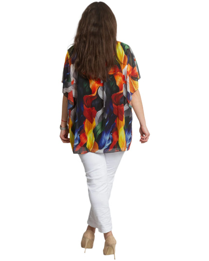 Αέρινη Τουνίκ με Πολύχρωμο Σχέδιο