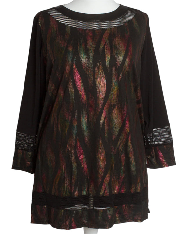 Επίσημη Μάξι Τουνίκ με Στοιχεία Λεπτού Δικτυού