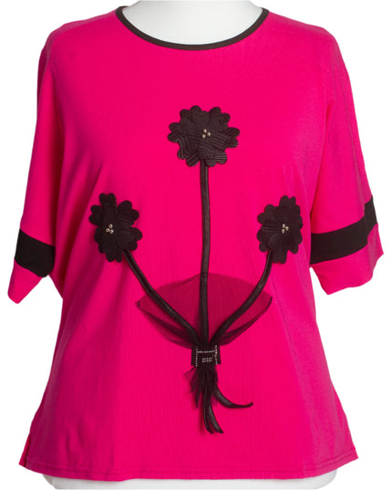 Επίσημη Τουνίκ Ροζ με Λουλούδια - Άνοιξη-Καλοκαίρι