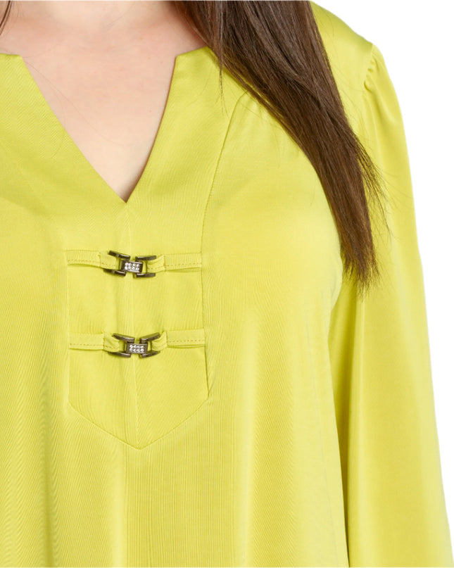 Κίτρινη Επίσημη Τουνίκ με Διακοσμητικά Στοιχεία