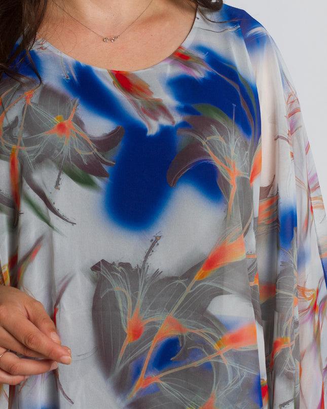 Αέρινη Επίσημη Τουνίκ Σιφόν σε Μεγάλα Μεγέθη