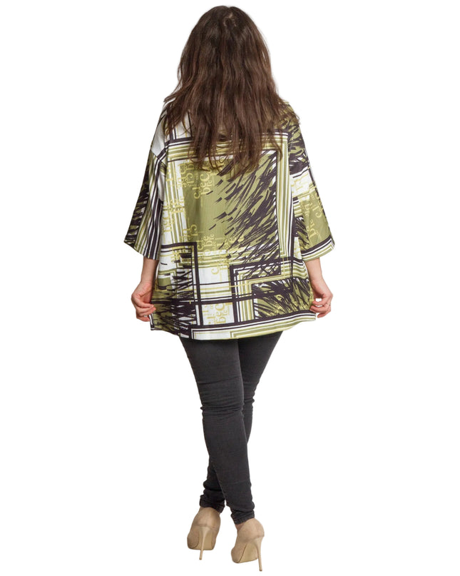 Ζακέτα με κουκούλα - 7/8 μανίκι - 3XL, 4XL, 5XL, 6XL - Όλες οι εποχές