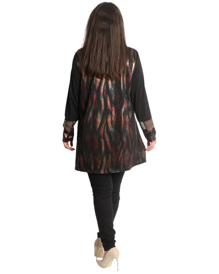 Επίσημη Μάξι Τουνίκ με Στοιχεία Λεπτού Δικτυού