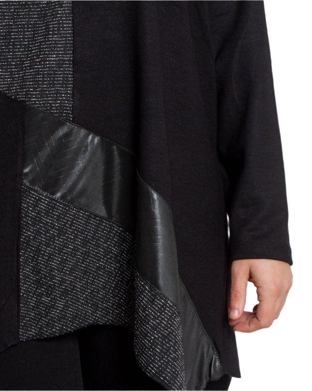 Επίσημη Μαξι Τουνίκ με Ασύμμετρη Γραμμή και Οικολογικό Δέρμα