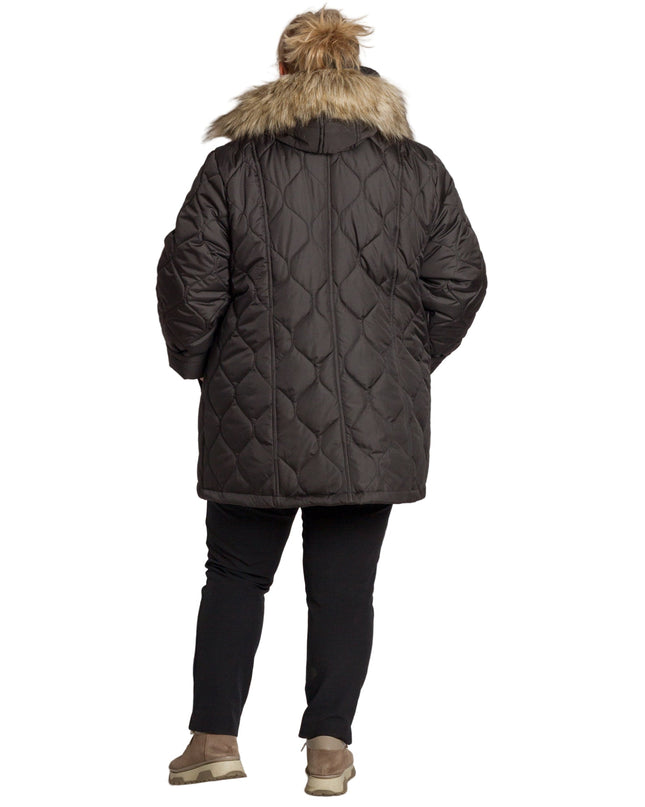 Μαύρο μπουφάν με κουκούλα μεγάλα μεγέθη