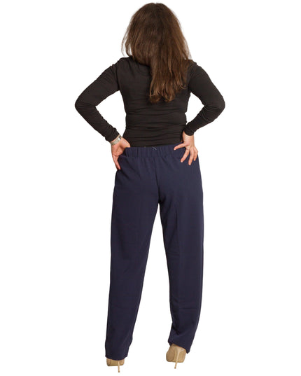 Γυναικείο Παντελόνι Μπλε με Λάστιχο στη Μέση