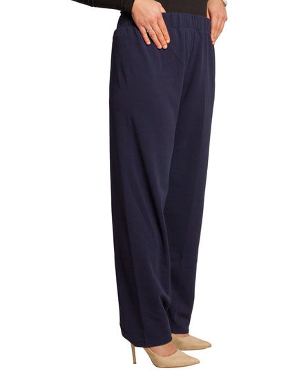 Γυναικείο Παντελόνι Μπλε με Λάστιχο στη Μέση