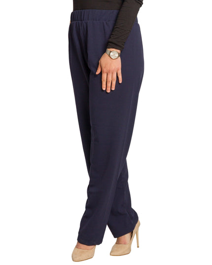 Γυναικείο Παντελόνι Μπλε με Λάστιχο στη Μέση