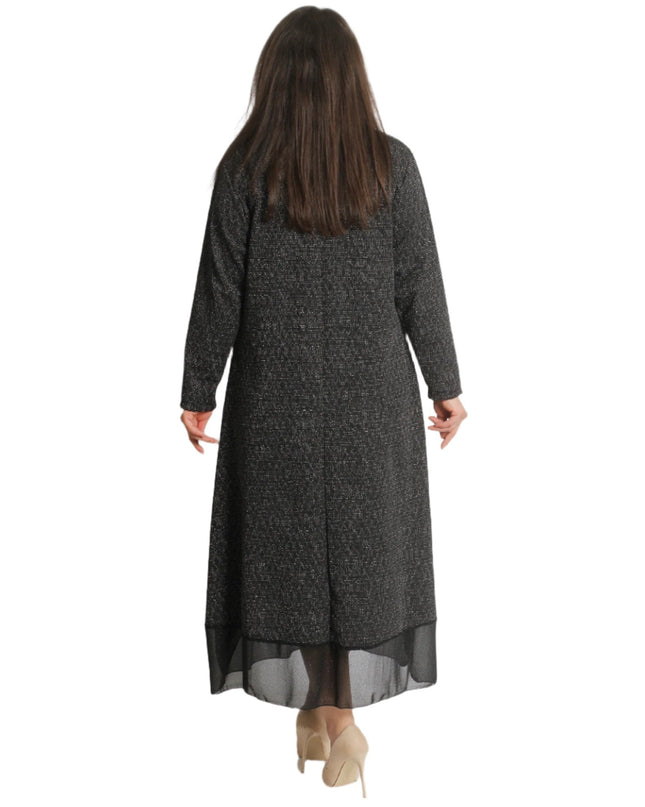 Επίσημο Μακρύ Φόρεμα με Τούλι σε Μεγάλα Μεγέθη