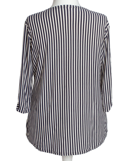 Επίσημο πουκάμισο ριγέ με τσεπάκι σε μεγάλα μεγέθη