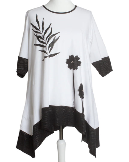 Λεύκη κλός τουνίκ με λουλούδια- Άνοιξη-Καλοκαίρι