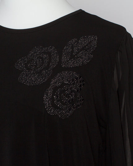 Επίσημη  Τουνίκ με Λουλούδια και Σιφόν Μανίκια