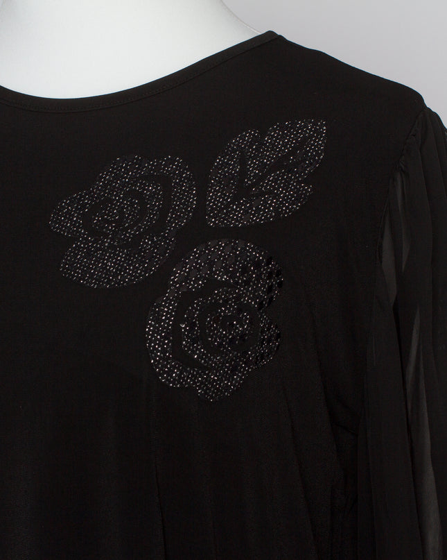 Επίσημη  Τουνίκ με Λουλούδια και Σιφόν Μανίκια