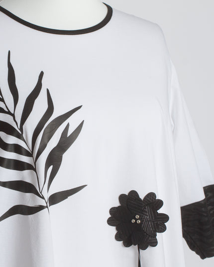 Λεύκη κλός τουνίκ με λουλούδια- Άνοιξη-Καλοκαίρι