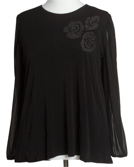 Επίσημη  Τουνίκ με Λουλούδια και Σιφόν Μανίκια