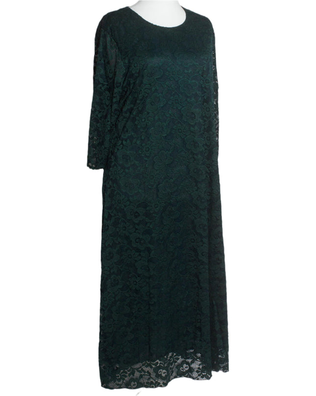 Φόρεμα δαντελα Πράσινο - Επίσημο - Μεγάλα Μεγέθη-Άνοιξη-Καλοκαίρι