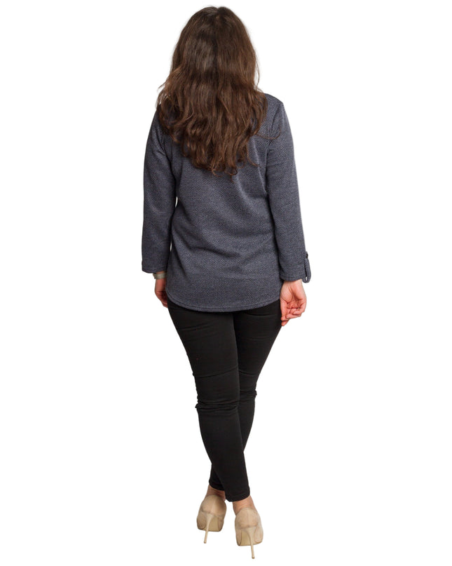 Γυναικεία τουνίκ με ίσια γραμμή και μπροστινή τσέπη