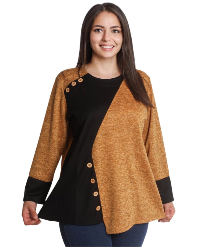 Γυναικεία Μαξι Τουνίκ με Διακοσμητικά Κουμπιά