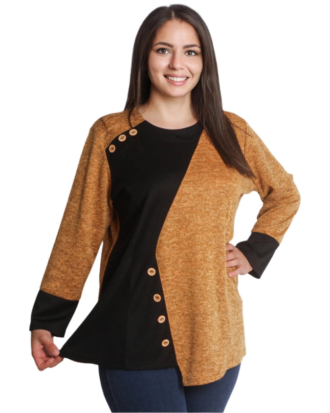 Γυναικεία Μαξι Τουνίκ με Διακοσμητικά Κουμπιά