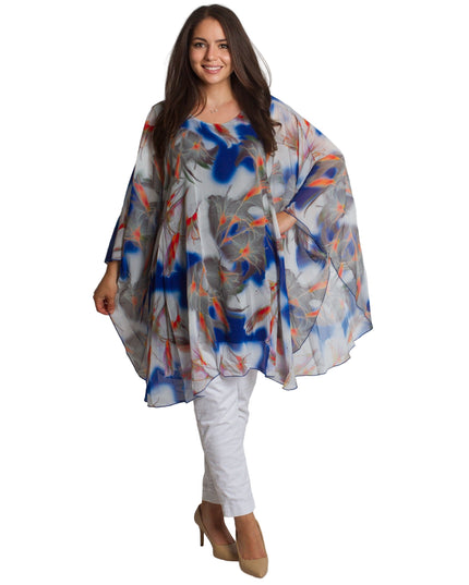 Αέρινη Επίσημη Τουνίκ Σιφόν σε Μεγάλα Μεγέθη