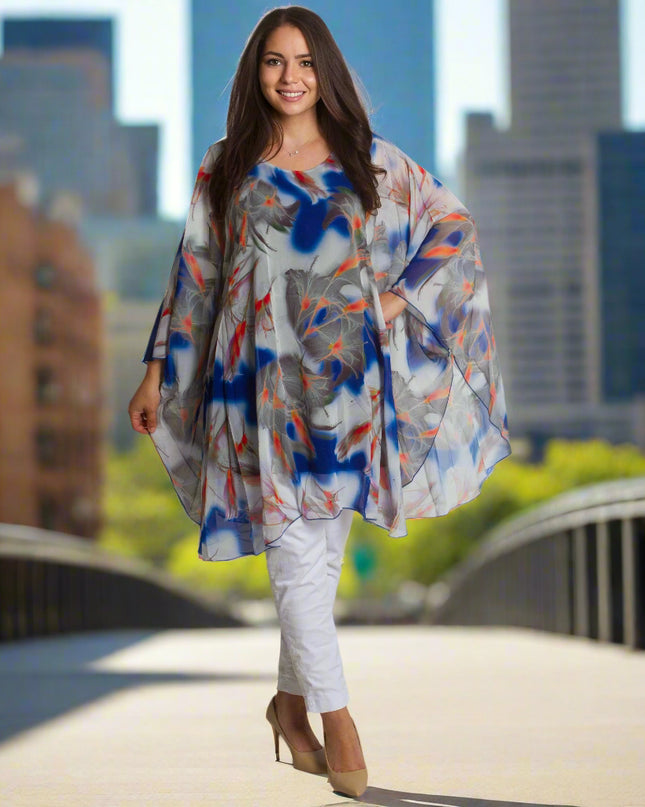 Αέρινη Επίσημη Τουνίκ Σιφόν σε Μεγάλα Μεγέθη