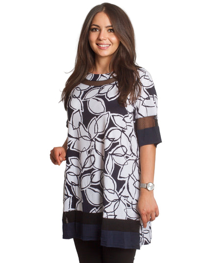 Μάξι τουνίκ με δερματίνη και τούλι- Άνοιξη-Καλοκαίρι