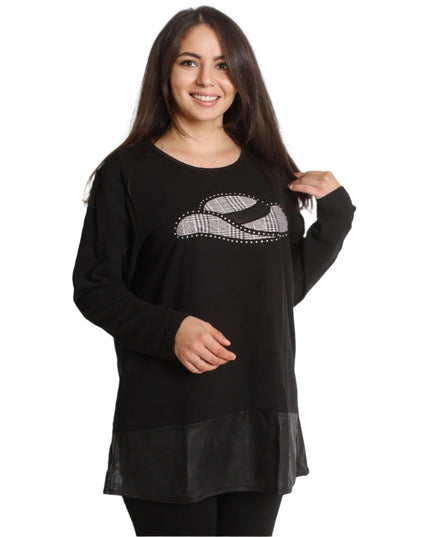 Κομψή Τουνίκ Μαύρη - Φθινόπωρο-Χειμώνας