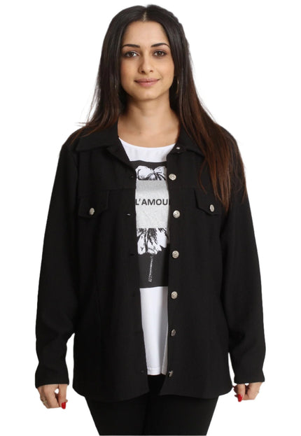 Σετ δύο κομματιών μεγάλα μεγέθη - Μπλούζα και Σακάκι - Άνοιξη-Καλοκαίρι