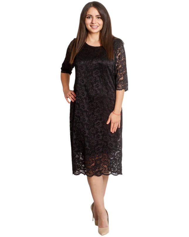 Μαύρο Φόρεμα Δαντελα- Επίσημη Περίσταση - Άνοιξη-Καλοκαίρι
