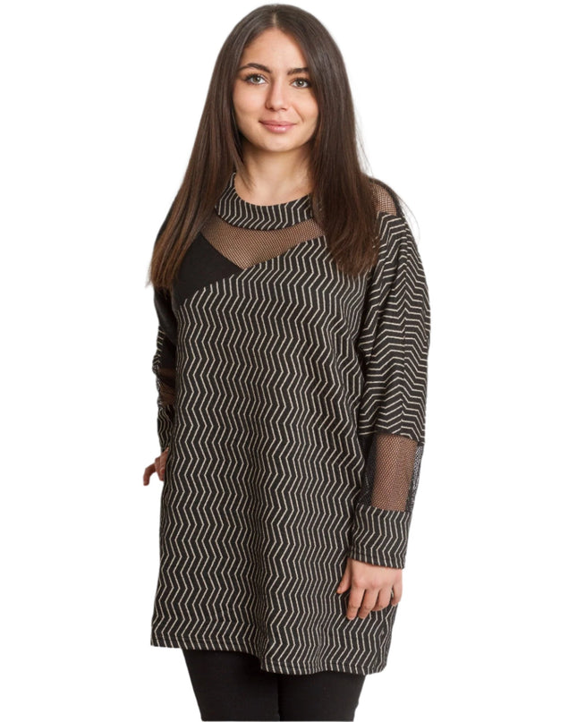 Επίσημη Τουνίκ Μαύρη με τούλι - Φθινόπωρο-Χειμώνας