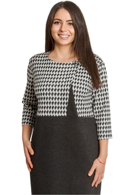 5XL 6XL Επίσημο Φόρεμα σε Καρό Σχέδιο