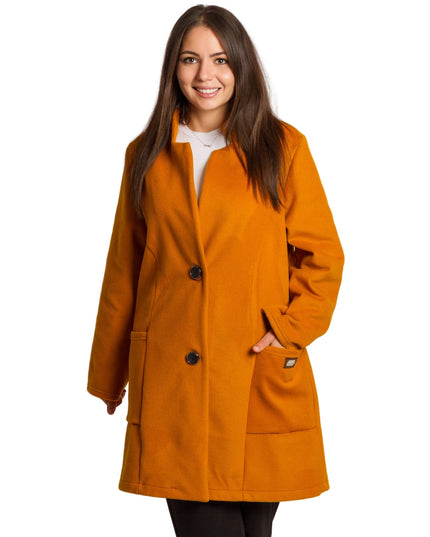 Ελαφρύ γυναικείο παλτό σε μεγάλα μεγέθη