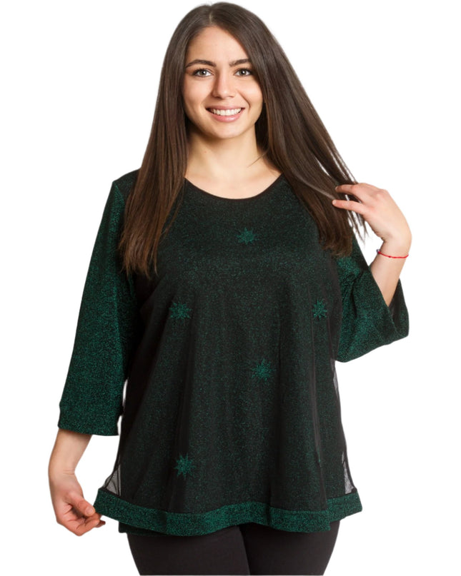 Πράσινη Τουνίκ με Τούλι και αστεράκια