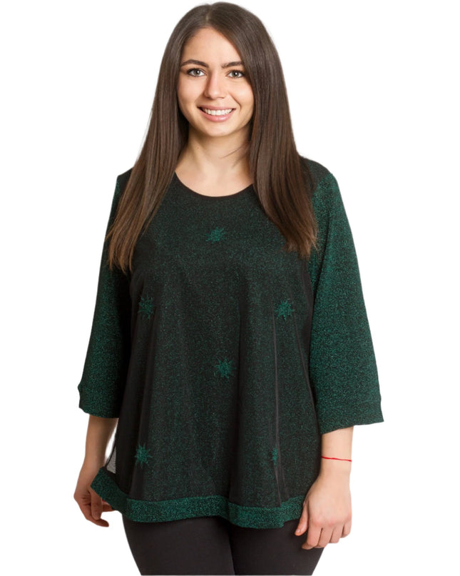 Πράσινη Τουνίκ με Τούλι και αστεράκια