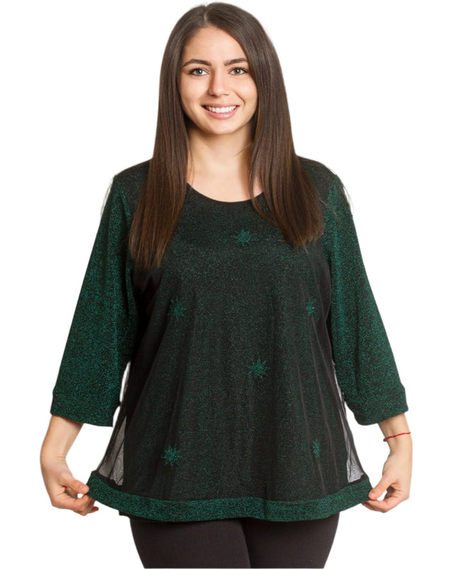 Πράσινη Τουνίκ με Τούλι και αστεράκια
