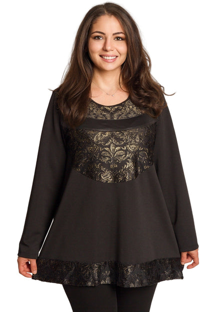 Επίσημη τουνίκ με χρυσά ανάγλυφα σε μεγάλα μεγέθη