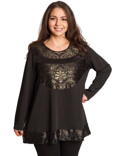 Επίσημη τουνίκ με χρυσά ανάγλυφα σε μεγάλα μεγέθη