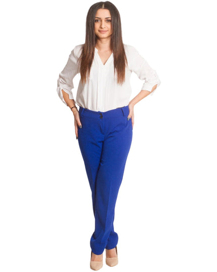 Επίσημο Γυναικείο Παντελόνι σε  Μπλε ρουά