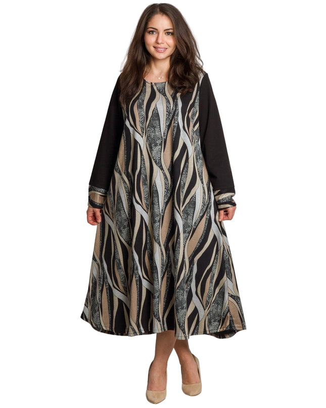 Κομψό κλός φόρεμα μεγάλα μεγέθη